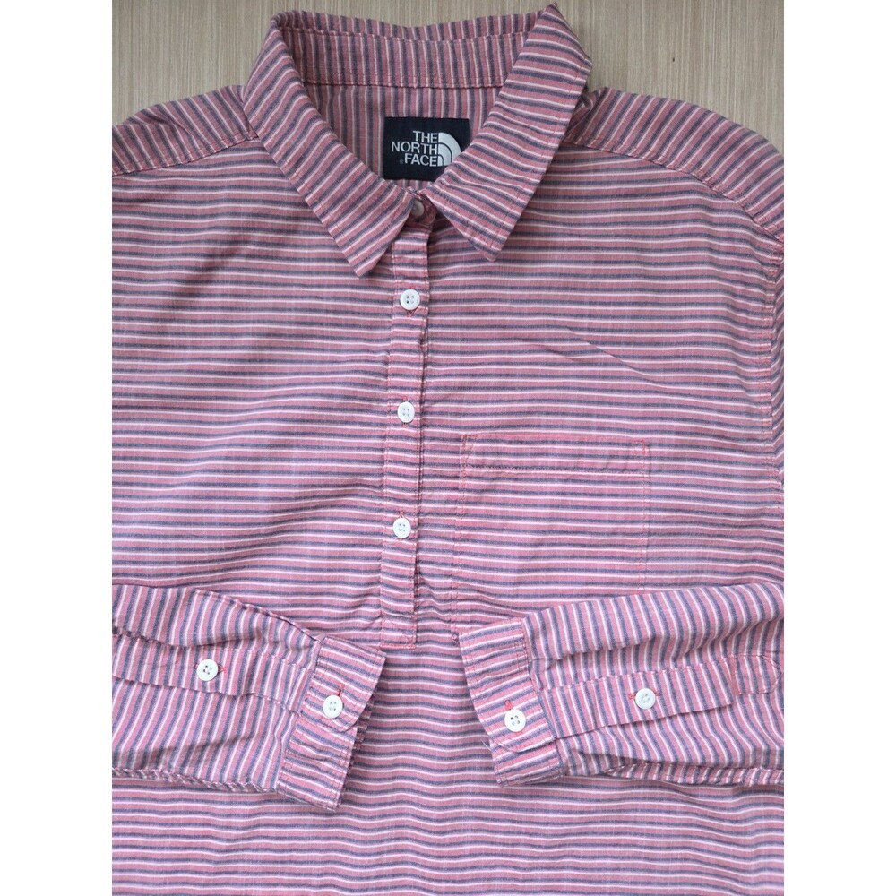 The North Face Roll Tab Sleeve Button Up Shirt Striped